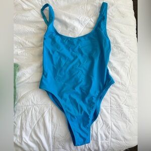SKIMS Scoop Neck One Piece Turquoise